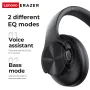 Lenovo ERAZER G50 bluetooth Headset Wireless Headphone HiFi Sound 40mm Large Drivers EQ Effect 25h Battery Life Comfort Wear Headset