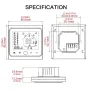 MoesHouse Tuya Zigbe Water/Electric Floor Heating/Gas Boiler Thermostat Touch Panel Smart Home Temperature Controller Voice Control with Alexa Google Assistant