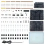 EQKIT YBN-20 Binary Clock DIY Electronic Kit USB 5V Multi-Color LEDs High Precision STEM Educational Soldering Practice Real-Time Clock Programming
