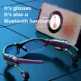 bluetooth V5.0 Earphone HiFi Bass 8h Battery Waterproof Anti-UV Rays Smart Touch Adjustable Sunglasses Sports Headphone