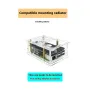 Acrylic Case for Raspberry Pi 5 PCIe to M.2 Adapter Board with Heat Sink Compact Design Efficient Cooling