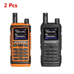 2 Adet Baofeng UV-17 Pro GPS El Telsizi Altı Bant Kablosuz Kopyalama Frekansı El Feneri Tip-C Şarj Cihazı Amatör Telsiz FM Radyo