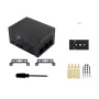 Industrial Metal Case for Raspberry Pi 5/5B Large Space Protective Enclosure Compatible with Expansion Board Enhanced Connectivity Ventilation Slots Wall Mount DIN Rail Mount