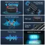 BlitzWolf? BW-WA7 120W bluetooth Hoparlör Taşınabilir Karaoke Hoparlörü Çift Sürücüler HiFi DSP EQ Efekti RGB Işık TWS 8000mAh Güç Bankası Çift Mikrofonlu Açık Hava Kablosuz Hoparlör