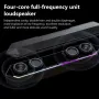 Havit M20 Desktop Speaker Wired bluetooth Soundbar Dual Full-frequency Speakers Dual Bass Diaphragm RGB Light EQ Tunning USB Power Supply Computer Speaker with External Microphone