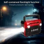 X-BASS Handheld Radio FM AM SW Radio Built-in Magnetic Speaker Support USB BT TF Headphone Music Player with Multi-band Household Flashlight Indoors Outdoors Use