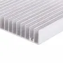 Aluminum Heatsink 100*100*18mm MOS Tube Heat Sinks Radiator for IC Module PC Computer LED PCB Semiconductor Devices with 16 Pcs Fins