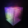 Полноцветный 8x8x8 3D световой куб LED 512 RGB светодиодов Предварительно спаянная печатная плата Пульт дистанционного управления Аудиовход Компактный дизайн