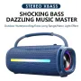 X5 20W bluetooth Speaker Portable Speaker 3D Stereo Deep Bass RGB Light 20H Playback Hands-free Calls IPX6 Waterproof TWS Radio Wireless Subwoofer Speakers
