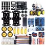 TSCINBUNY Automation Smart Robot Car Kit for Arduino Programming with Ultrasonic and Infrared Sensors Line Tracking Obstacle Avoidance DIY Educational STEM Kit