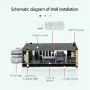 XY-T100H 100W*2 TPA3116D2 bluetooth 5.0 Güç Ses Amplifikatörü Kartı Ev Sineması Amplifikatörleri Stereo Tiz ve Bas Ayarı