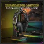 ONIKUMA X13 Wired Gaming Headset 50mm Large Speaker RGB Light Soft Earmuffs Adjustable Headband 3.5mm On-ear E-sports Headphones with Rotary Microphones for PC Laptop Games