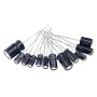 Electrolytic Capacitor Assortment Kit 12 Values 0.22μF to 470μF 120 Pcs Radial Lead 16V-50V 105°C for Electronic Projects and Repairs High Stability Low Leakage