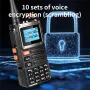 Baofeng UV-K66 Walkie Talkie Multi Band Transmission Wireless Copy Frequency Long Range Type-C USB Charging 999 Channels LED Flashlight