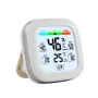 Higrômetro digital, termômetro, medidor de temperatura e umidade interna, sensor, registro de dados 24 horas, display LCD, adsorção magnética com luz de fundo de tendência, estação meteorológica