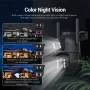 ESCAM QF500 10X Dual Lens 5MP+5MP WiFi IP Camera Night Vision Pan/Tilt Humanoid Detection Waterproof Two Way Audio Cloud Storage