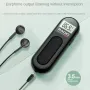 Mini Portable FM Radio Rechargeable Pocket Radio with LCD Screen Built-in DSP Chip Quick Frequency Modulation 3.5mm Jack Earphone Music Player
