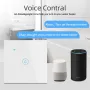 Tuya Zigbe 40A Smart Water Heater Switch EU Plug APP Remote Control Voice Timer Damp-proof Glass Panel Induction Touch Backlight Water Boiler Heater Support Alexa Google