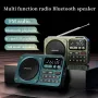 SANSUI F22 Multimedia Radio Wireless bluetooth Speaker Digital Display HiFi Card Music Loudspeaker FM Radios Support U Disk TF Card Playback