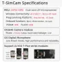Placa de desenvolvimento LILYGO? T-SIMCAM ESP32-S3 CAM, módulo sem fio WiFi Bluetooth 5.0 com câmera OV2640, slot TF, adaptador T-PCIE SIM