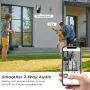 Guudgo 9MP 4K Wifi PTZ Camera with Three Lens Dual Screen 8X Digital Zoom Night Vision Human Detection 3MP+3MP+3MP Video Surveillance Street Security Camera EU Plug