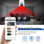 PR001 4MP IP Wifiカメラ モーション検知 モバイルトラッキング E27電球 カメラアラーム アプリプッシュサポート Alexa Google Home