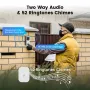 Guudgo 5G 2.4G WiFi Video Doorbell 1080P Tuya Outdoors Wireless Intercom Human Detection Waterproof Wireless Visual Door Bell Camera Smart Home Surveiilance Devices APP Alarm Push