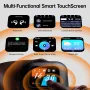 Weofly TouchFits 1.83inch LED Touch Screen Earbuds Wireless bluetooth 5.4 Earphone 15mm Dynamic Driver Deep Bass ENC HD Calls 18H Playback Open-ear Earhooks Sports Headphones