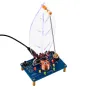 HU-076 DIY Electromagnetic Swing Kit USB to DC 5V Adjustable Amplitude LED Lights Stable Oscillation Magnetic Drive System