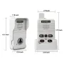 Wireless Intercom Doorbell System Long Range Two-Way Communication Rechargeable Battery Adjustable Volume Weather Resistant Easy Installation for Home Hospital Elderly Care CN Plug
