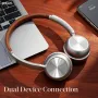 PICUN R2 Retro Headset Wireless bluetooth 5.4 Headphone 40mm Dynamic Driver AAC Audio 100H Playback Adjustable Headband Ergonomics Fashion Portable On-ear Headphones