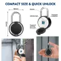 BOZZYS PL-P3Z-TY Tuya Smart Fingerprint Padlock Electronic Door Lock bluetooth-compatible APP Unlock Waterproof Home Security Protection Doorlock