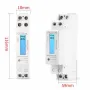 DDS518L Single Phase LCD Backlit Wattmeter Power Consumption Watt Energy Meter kWh AC 5-32A 230V 50Hz 110V 60Hz Electric Din Rail Mount