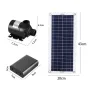 50W 800L/H Solar Panel Power Bank WaterPump Set Ultra-quiet Submersible Water Pump Motory Fish Pond Garden Fountain Decoration