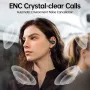 Weofly TouchFits 1.83inch LED Touch Screen Earbuds Wireless bluetooth 5.4 Earphone 15mm Dynamic Driver Deep Bass ENC HD Calls 18H Playback Open-ear Earhooks Sports Headphones