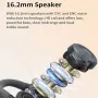 SHINECON QH-008 OWS bluetooth 5.3 Earphone 16.2mm Dynamic HiFi Stereo ENC Noise Cancelling IPX7 Waterproof Digital Display Sports Earhooks Earphone