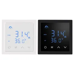 MH1828A AC85-265V 16A Floor Heating Temperature Controller Wall-Mounted Smart Thermostat with LED Touch Screen Wiring Electric Heating Control for Home Tile/Wooden/Marble Floor
