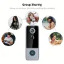 M21 1080P HD Tuya WiFi Video Doorbell Intelligent Night Vision 155° Wide Viewing 2-way Audio IP65 Waterproof 4000mAh Battery APP Remote Monitoring Visual Door Bell Supports PIR