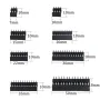 122Pcs IC Socket Assortment Kit 2.54mm Pitch 6-40 Pin DIP Sockets for PCB Prototyping and Breadboard Projects