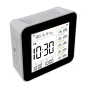 Termômetro e higrômetro inteligente 13 em 1 Tuya WIFI, medidor de temperatura e umidade interno preciso, monitor com display de hora/calendário/alarme, suporte para controle remoto por aplicativo para escritório doméstico