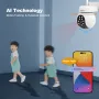 Srihome SH052 5MP Smart WiFi Home Surveillance Camera Wireless PTZ IP Color Night Vision AI Auto Tracking Sound&Light Alarm IP65 Waterproof Outdoors Security Cam