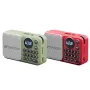 SANSUI U1 FM Radio Portable bluetooth Speaker Built-in Dual Magnetic Speakers Support TF Card U Disk 3.5mm AUX Playback Rechargeable Digital MP3 Player with Lanyard