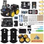 TSCINBUNY DIY UNOR3 Smart Robot Car Kit V4 for Arduino IDE Programming Learners DIY Educational Robotics Learner Kit