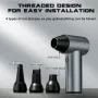 X7 Violent Fan Turbine Outdoor Fan 40mm Dust Removal Handheld Brushless 90000rpm High Speed ​​Hair Dryer Metal Body