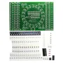 Kit de treinamento de habilidade para placa de prática de soldagem com LED rotativo SMD 3 peças DIY
