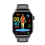 ET580 Schermo AMOLED HD da 2,04 pollici Misurazione della composizione del sangue ECG Elettrocardiogramma Chiamata Bluetooth Frequenza cardiaca Pressione sanguigna Monitoraggio SpO2 Funzione ECG Sifilide Glicemia non invasiva Modalità multi-sport Riproduz