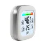 Higrômetro digital, termômetro, medidor de temperatura e umidade interna, sensor, registro de dados 24 horas, display LCD, adsorção magnética com luz de fundo de tendência, estação meteorológica