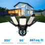 DIDSeth N39 4MP draadloze pan-tilt wifi IP-camera TUYA WiFi6 dual-band nachtzicht 5000LM buitenbewaking met led-verlichting en cloudopslag