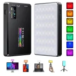 ST-120 RGB LED видео светлина Пълноцветна изходна лампа за камера с възможност за затъмняване 2500K-9000K Двуцветна панелна светлина за влог Youtube фотография