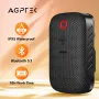 Altavoz portátil AGPTEK WS10 con Bluetooth, diseño de clip magnético, reproducción de 10 horas, IPX5 resistente al agua, manos libres, para exteriores, viajes, correr, senderismo.